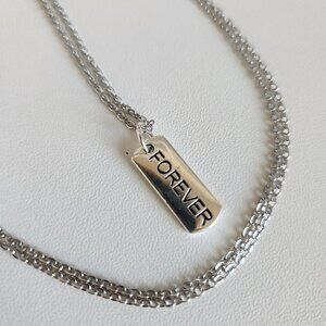 Forever Necklace in Stainless Steel